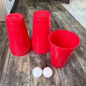 2 for $20 sale: Giant yard pong / toss boss. 12 giant red cups w/ 2 balls / case
